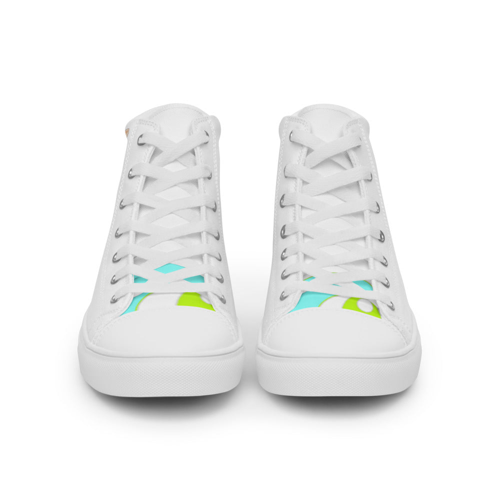 Mecha Pop Girl high top canvas shoes - Random the Ghost