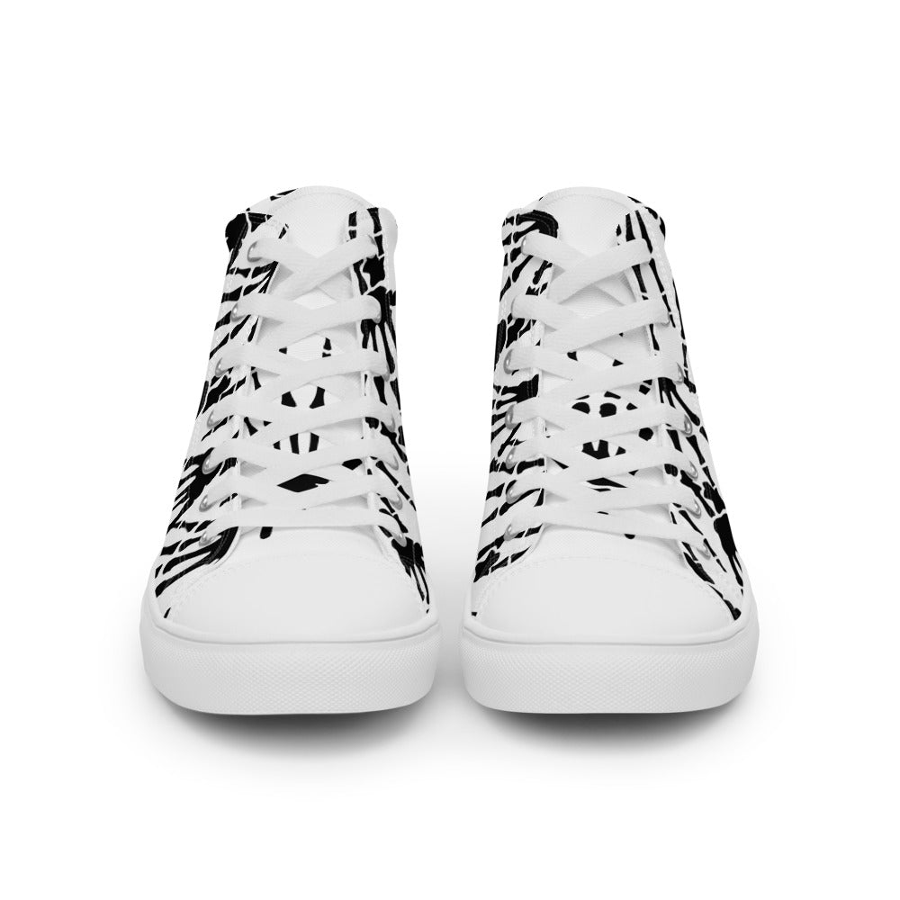 Men’s Dead Hands high top canvas shoes - Random the Ghost