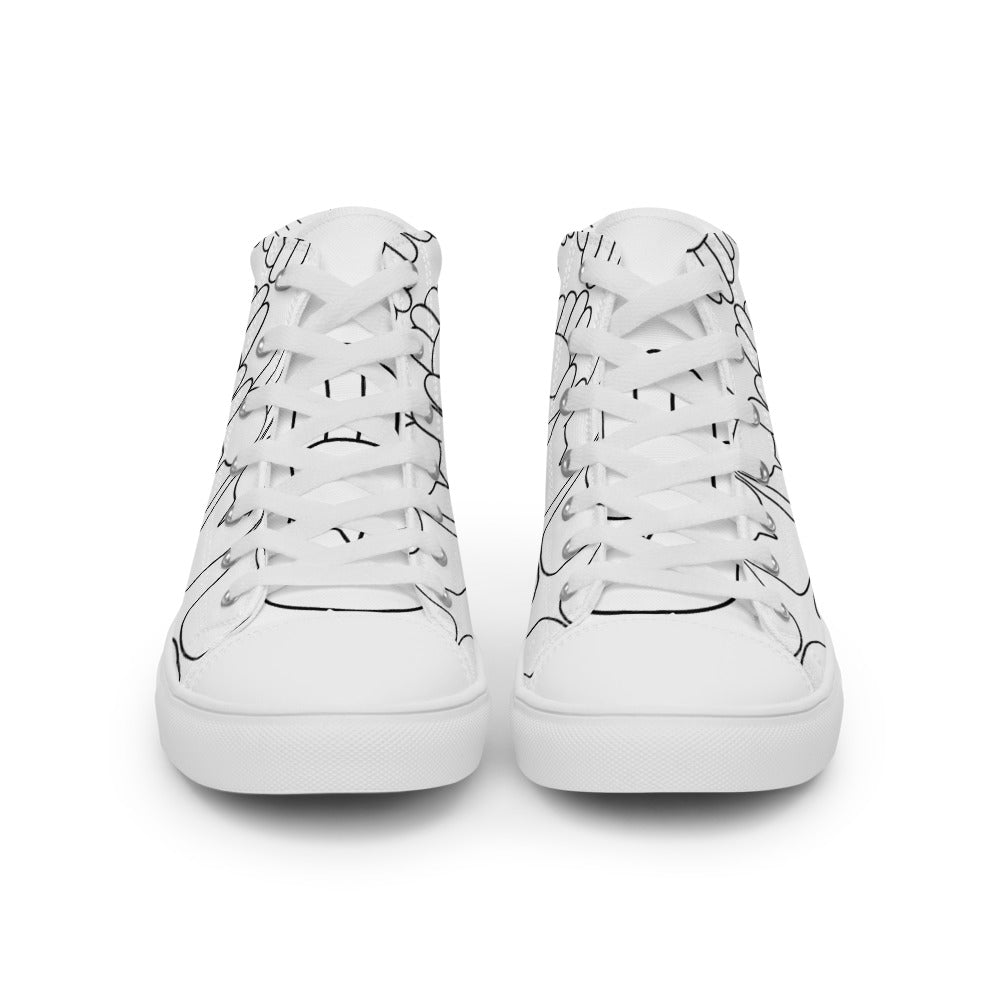 Men’s Good Morning's high top canvas shoes - Random the Ghost