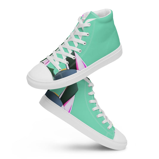 Men’s 👻 high top canvas shoes - Random the Ghost