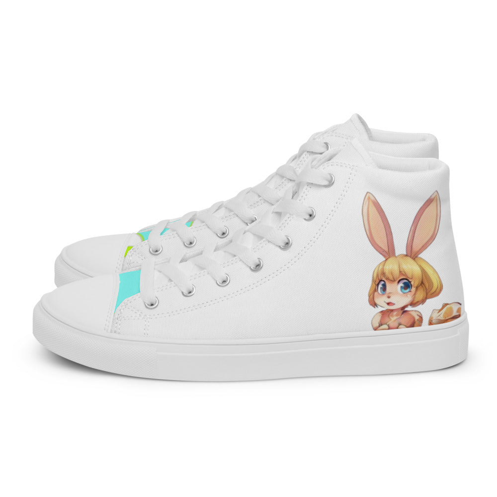 Mecha Pop Girl high top canvas shoes - Random the Ghost