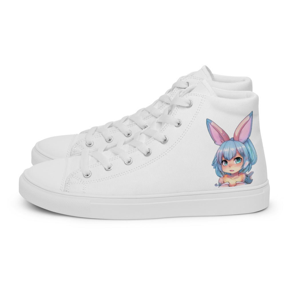 Men’s Mecha Pop Girl 198's high top canvas shoes - Random the Ghost