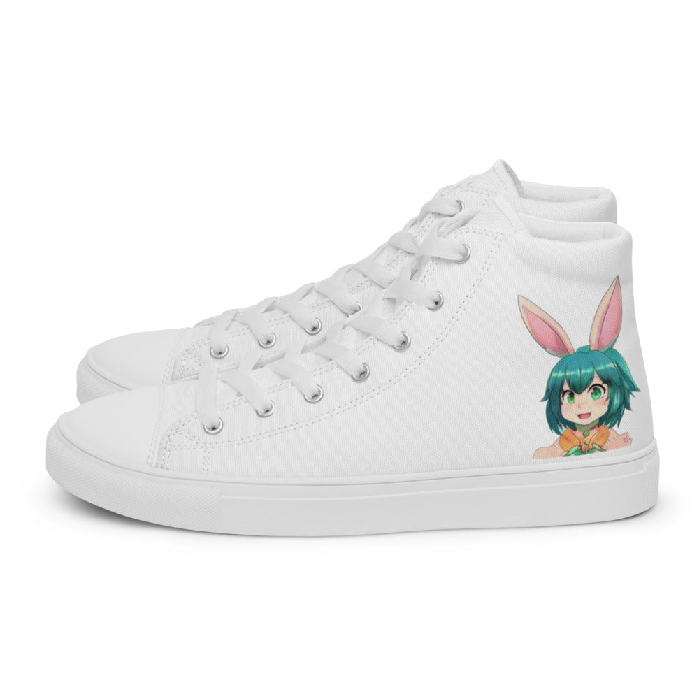 Men’s Mecha Pop Girl 199's high top canvas shoes - Random the Ghost