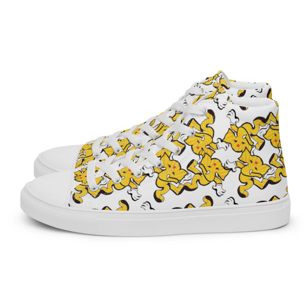 Men’s L$D Pop Blotter's high top canvas shoes - Random the Ghost