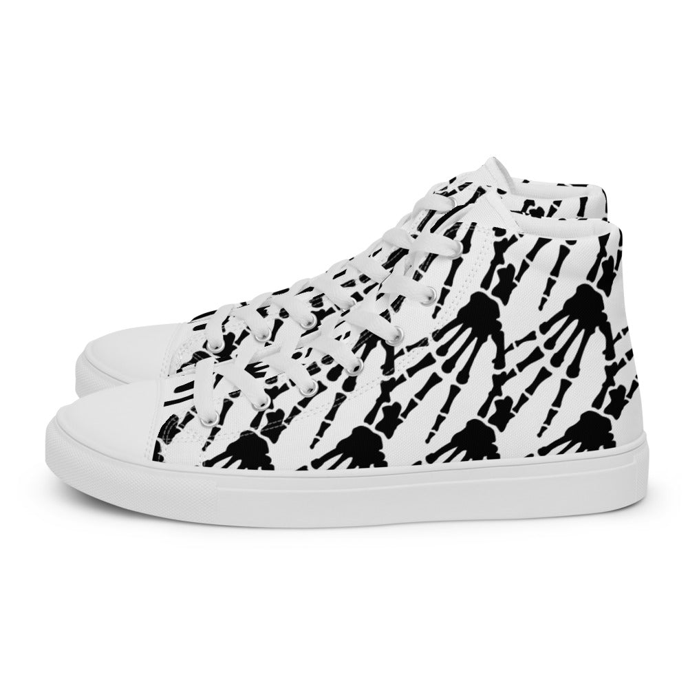 Men’s Dead Hands high top canvas shoes - Random the Ghost