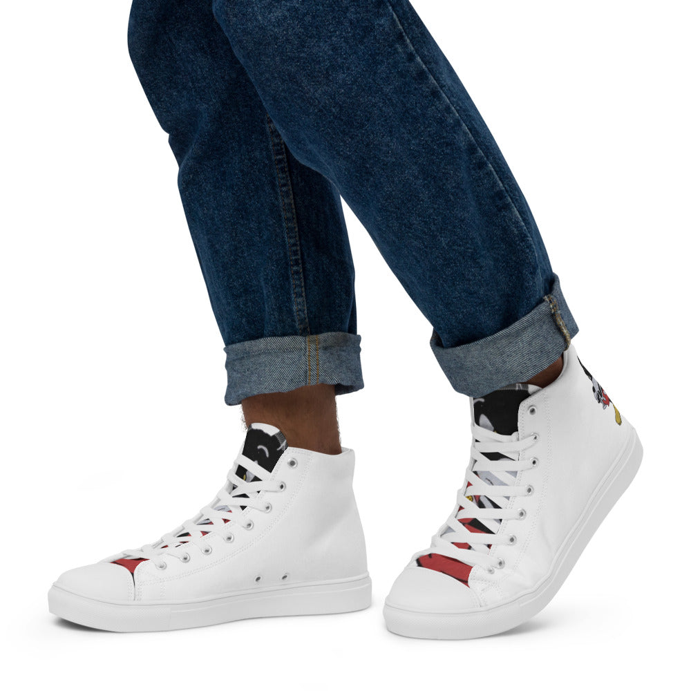 Men’s Haight Street L$D high top canvas shoes - Random the Ghost