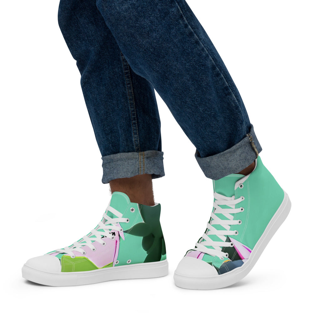 Men’s 👻 high top canvas shoes - Random the Ghost