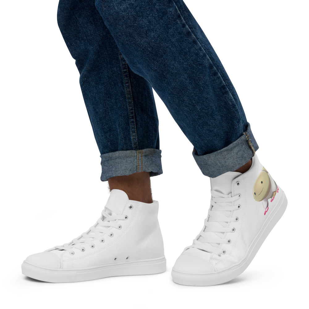 Men’s Tweezies high top canvas shoes - Random the Ghost