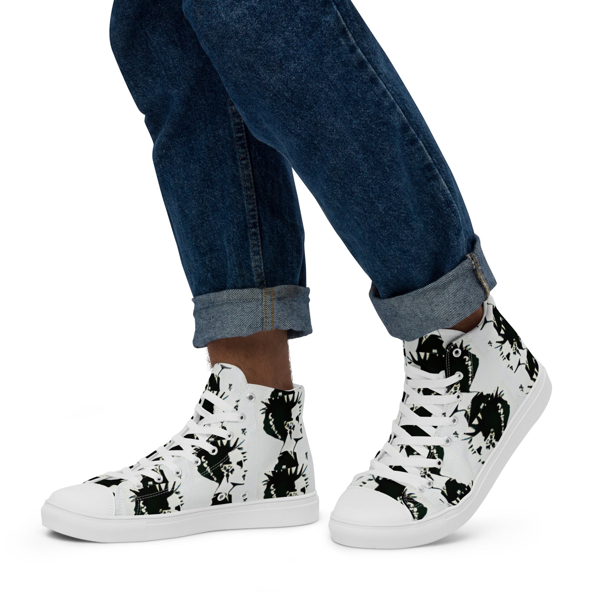 Men’s high top ❤️ canvas shoes - Random the Ghost