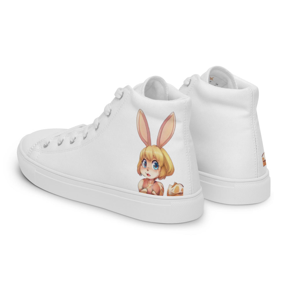 Mecha Pop Girl high top canvas shoes - Random the Ghost