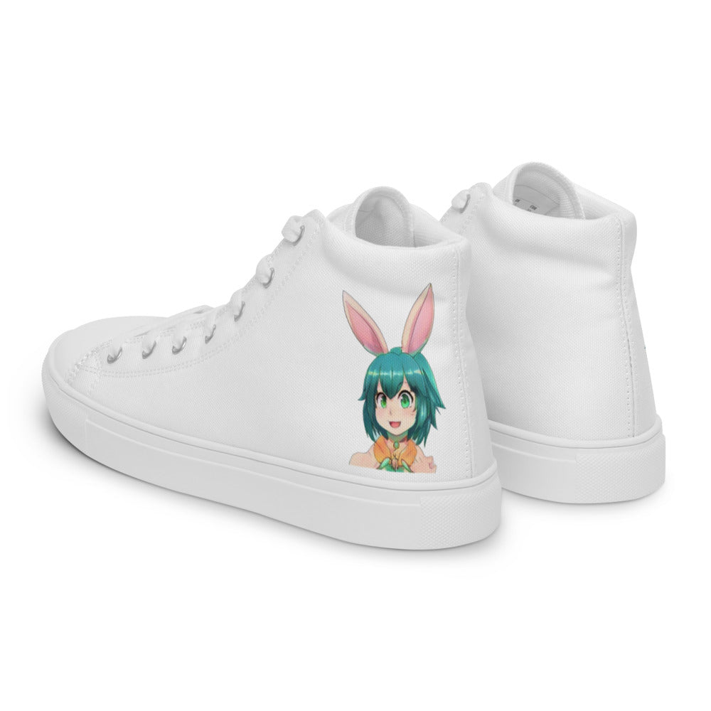 Men’s Mecha Pop Girl 199's high top canvas shoes - Random the Ghost