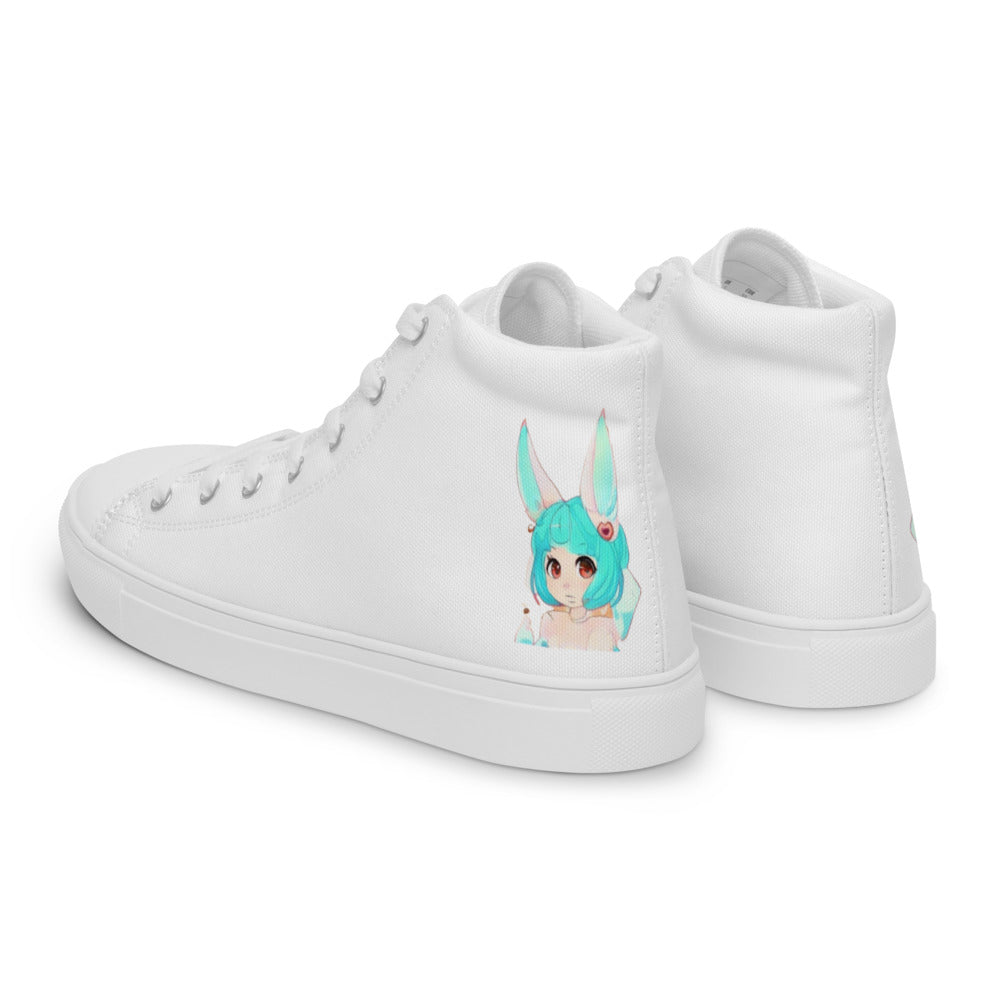 Men’s Mecha Pop Girl 204's high top canvas shoes - Random the Ghost