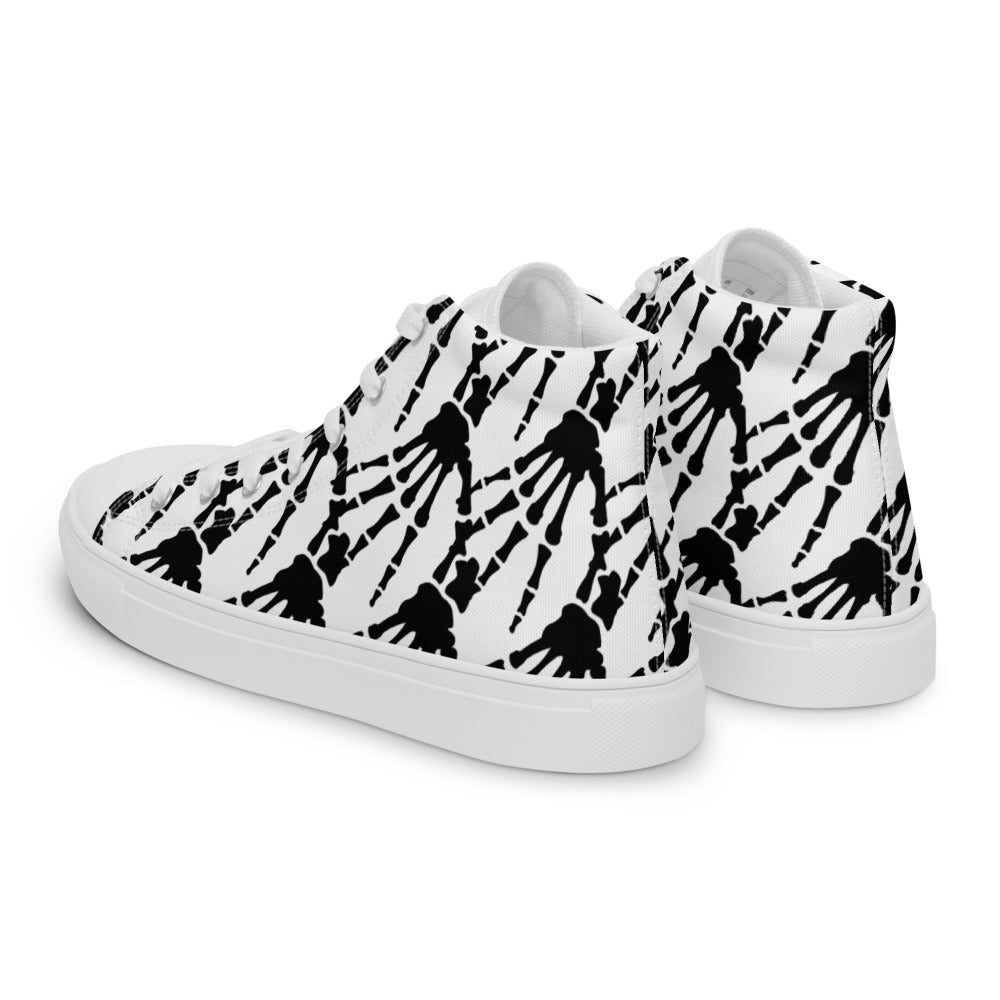 Men’s Dead Hands high top canvas shoes - Random the Ghost