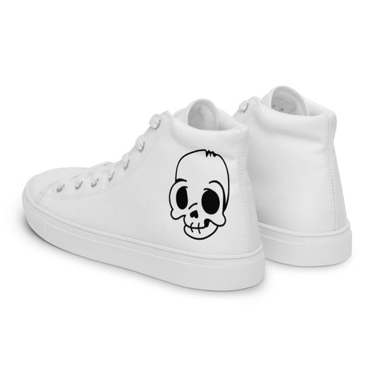 Men’s Skull high top canvas shoes - Random the Ghost