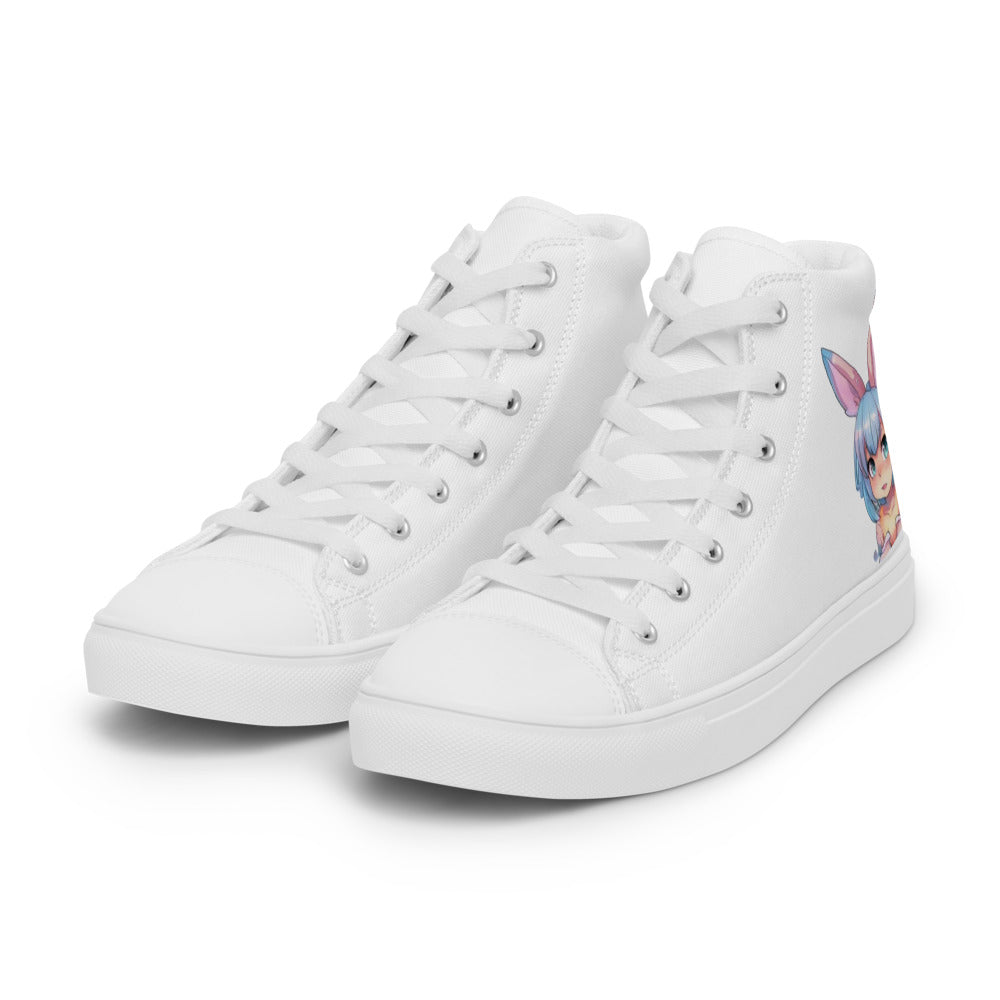 Men’s Mecha Pop Girl 198's high top canvas shoes - Random the Ghost