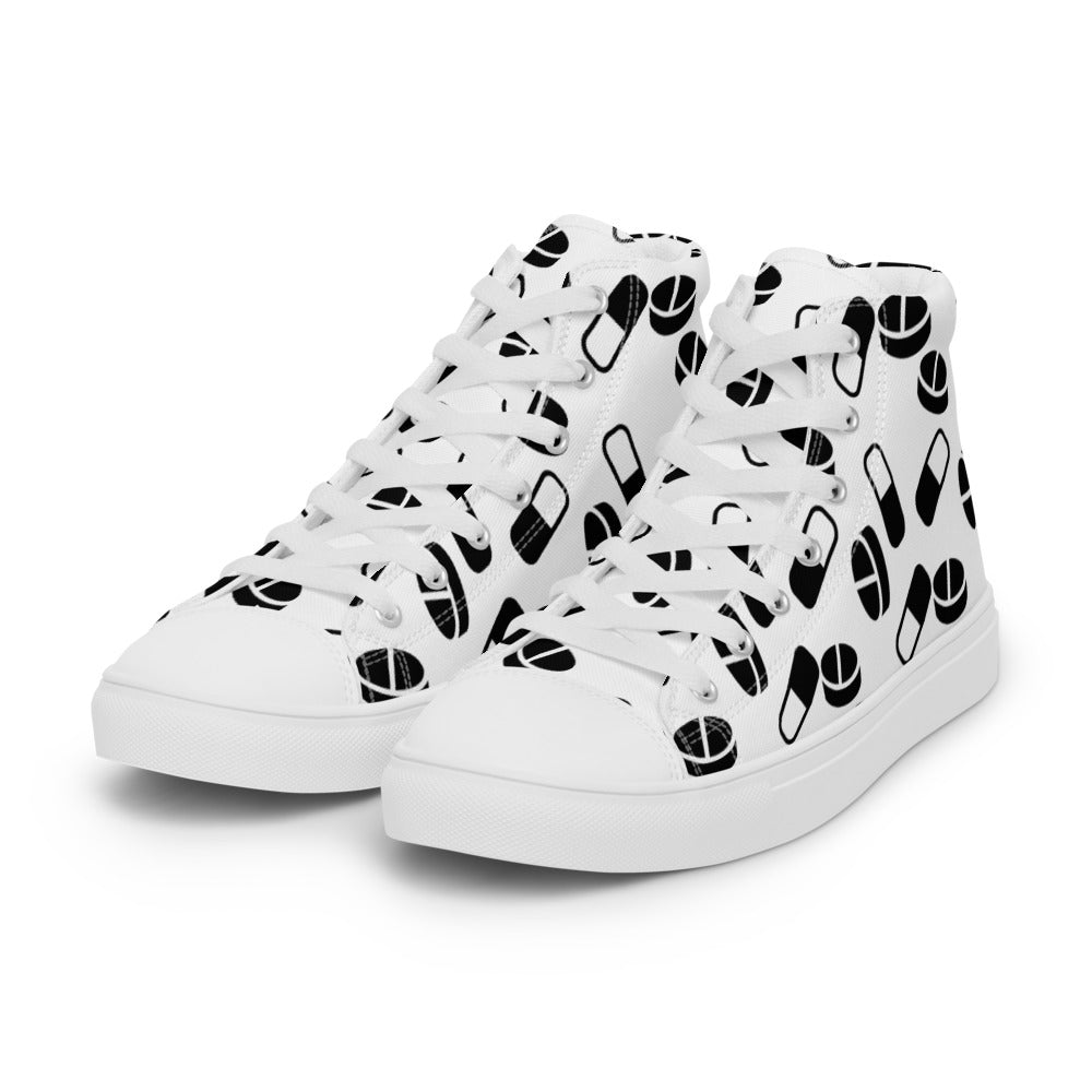 Men’s Extra Pills high top canvas shoes - Random the Ghost