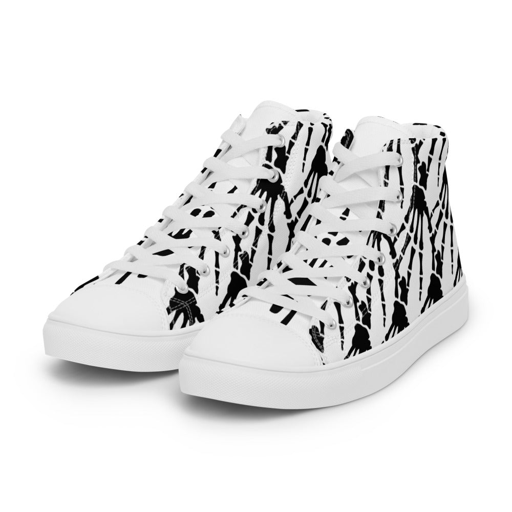 Men’s Dead Hands high top canvas shoes - Random the Ghost