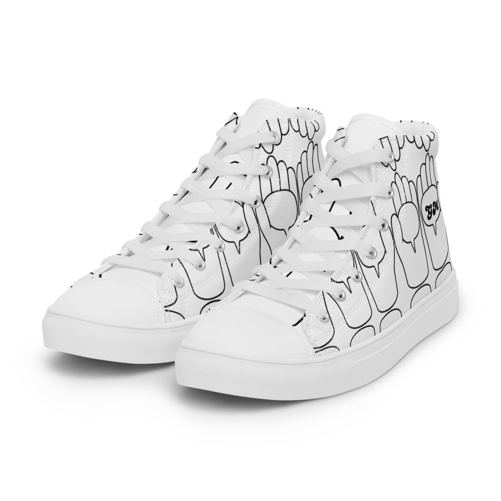 Men’s Good Morning's high top canvas shoes - Random the Ghost