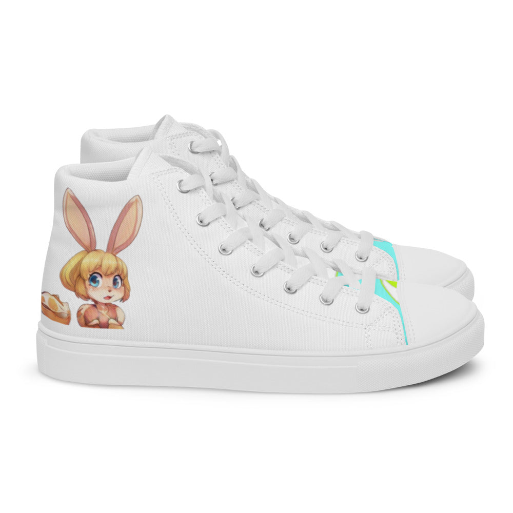 Mecha Pop Girl high top canvas shoes - Random the Ghost