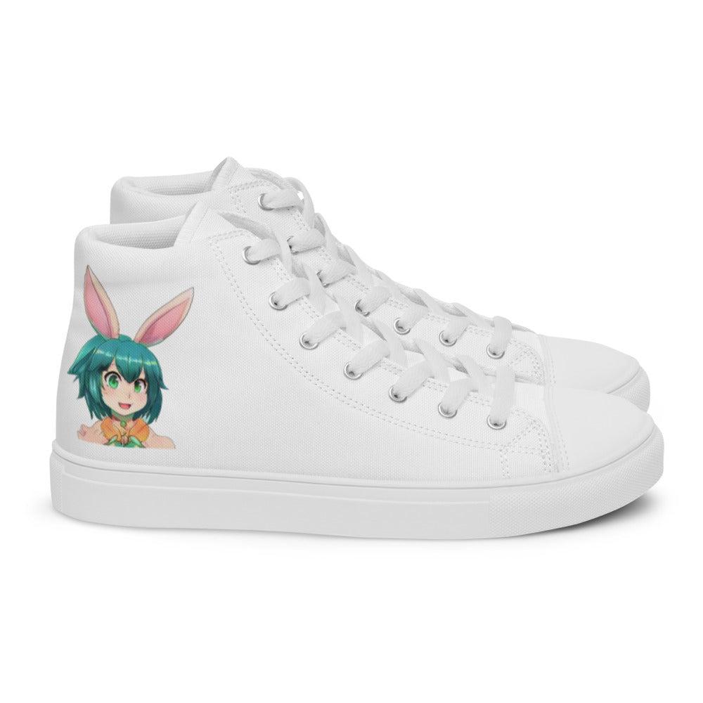 Men’s Mecha Pop Girl 199's high top canvas shoes - Random the Ghost