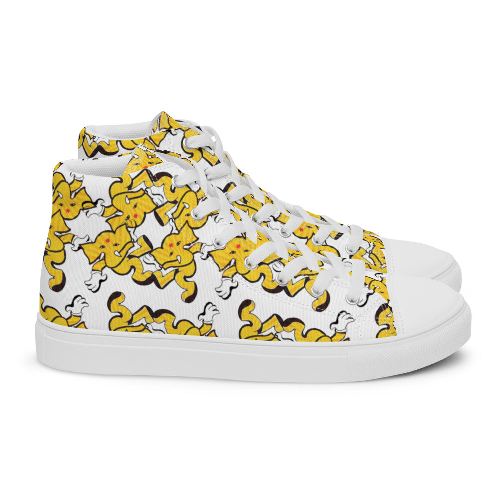 Men’s L$D Pop Blotter's high top canvas shoes - Random the Ghost