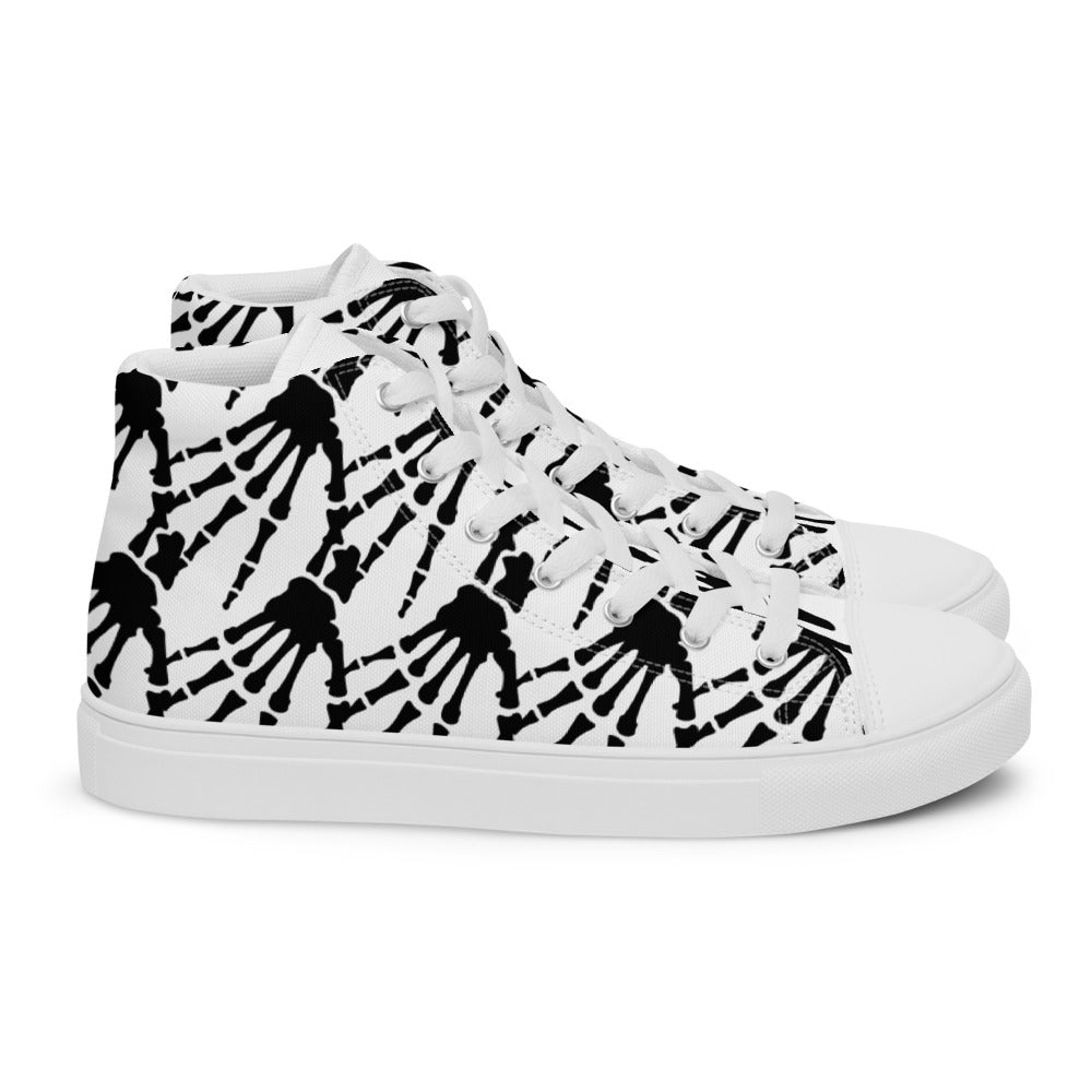 Men’s Dead Hands high top canvas shoes - Random the Ghost