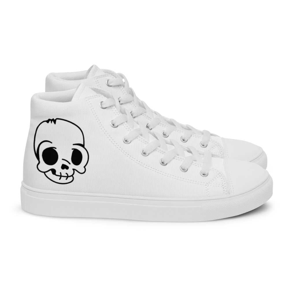 Men’s Skull high top canvas shoes - Random the Ghost