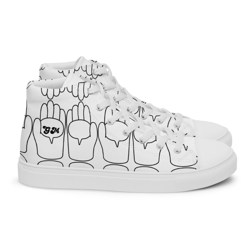 Men’s Good Morning's high top canvas shoes - Random the Ghost