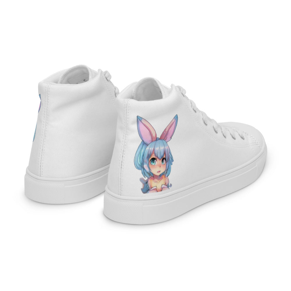 Men’s Mecha Pop Girl 198's high top canvas shoes - Random the Ghost