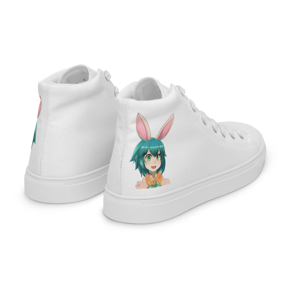 Men’s Mecha Pop Girl 199's high top canvas shoes - Random the Ghost