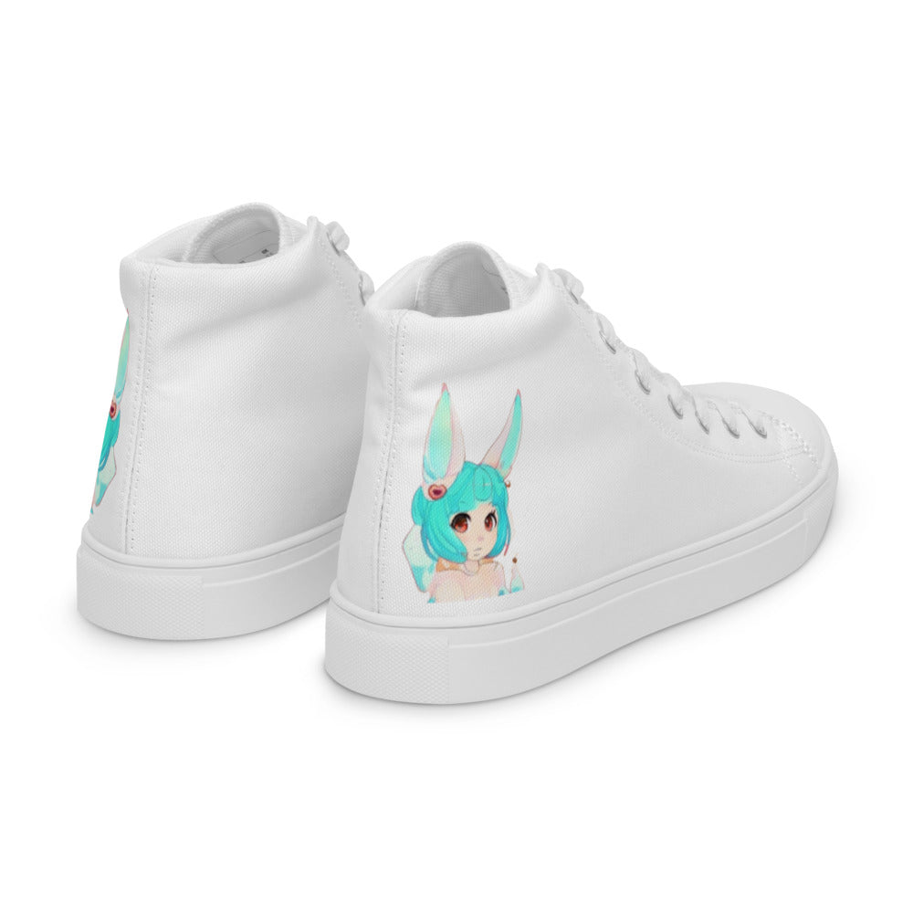 Men’s Mecha Pop Girl 204's high top canvas shoes - Random the Ghost