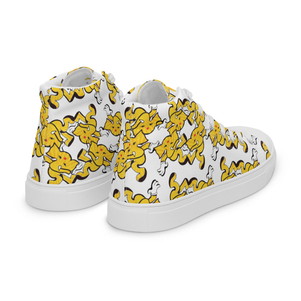 Men’s L$D Pop Blotter's high top canvas shoes - Random the Ghost