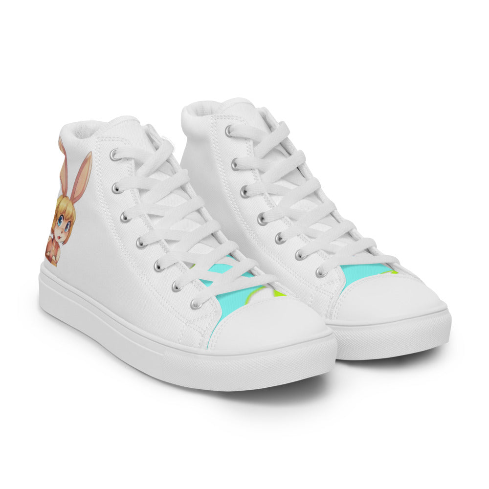 Mecha Pop Girl high top canvas shoes - Random the Ghost