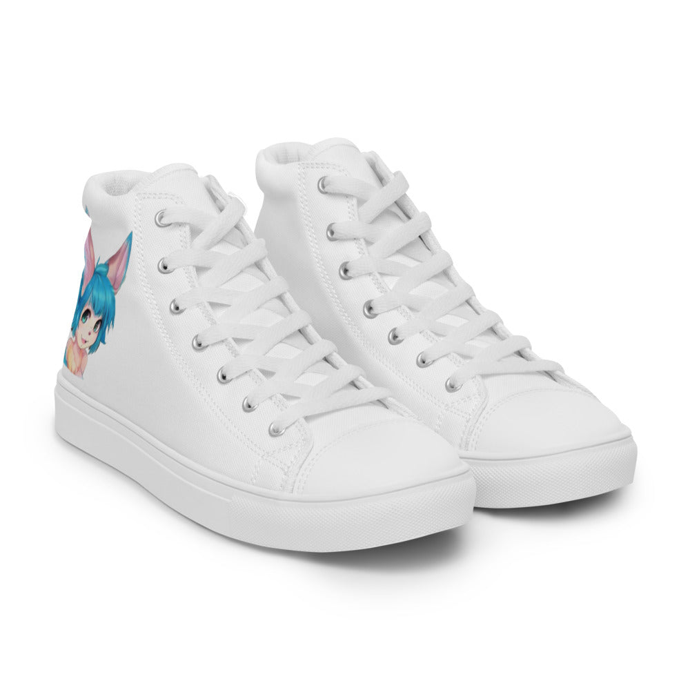 Men’s Mecha Pop Girl 195's high top canvas shoes - Random the Ghost