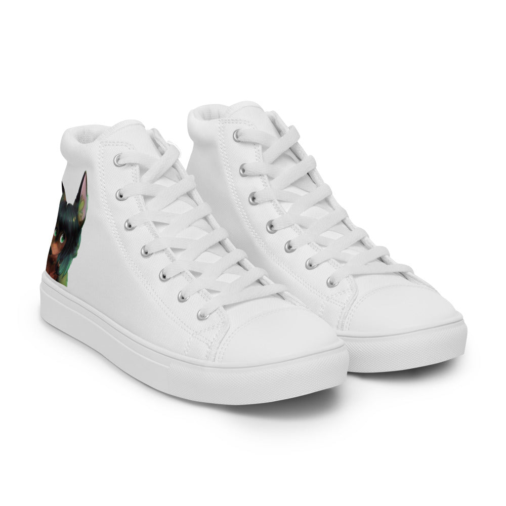 Men’s Mecha Pop Girl 201's high top canvas shoes - Random the Ghost