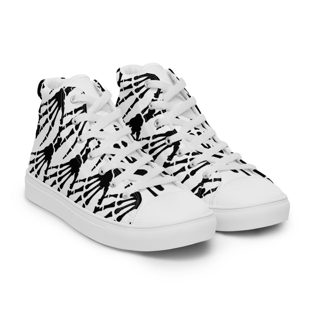 Men’s Dead Hands high top canvas shoes - Random the Ghost