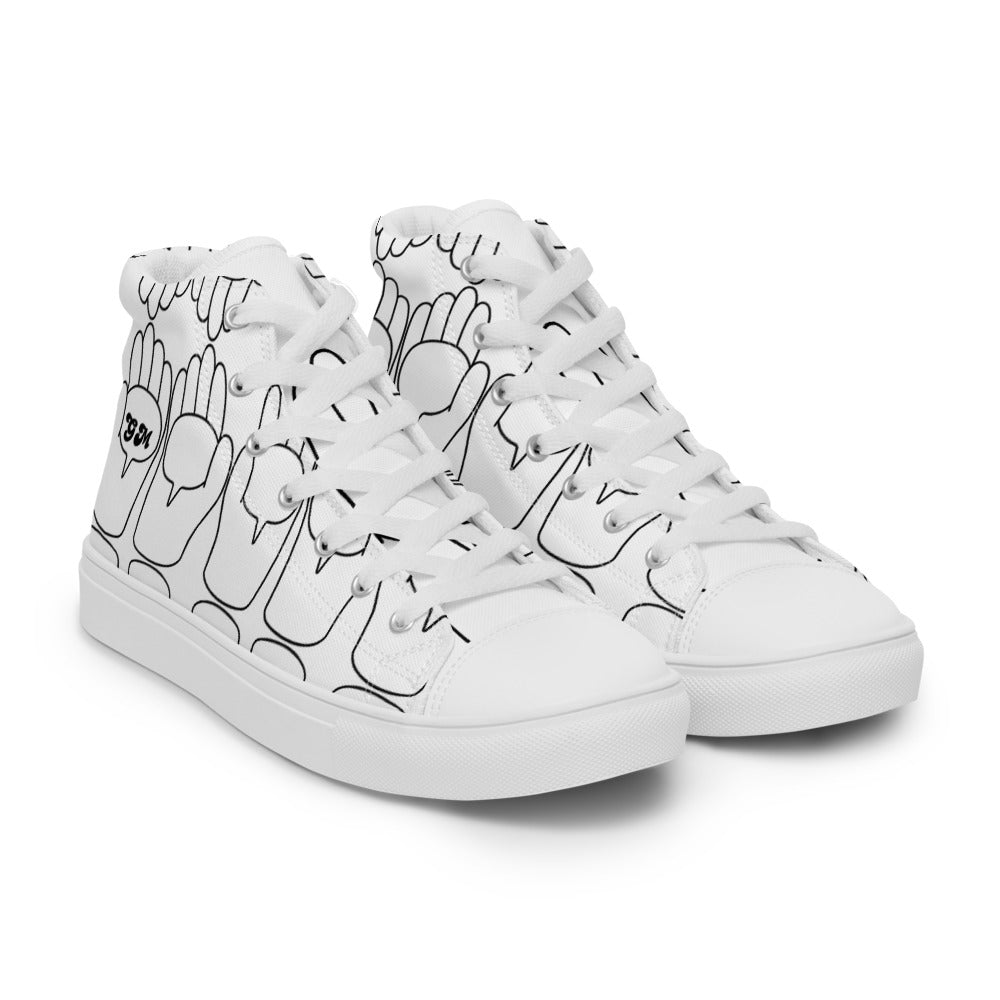 Men’s Good Morning's high top canvas shoes - Random the Ghost