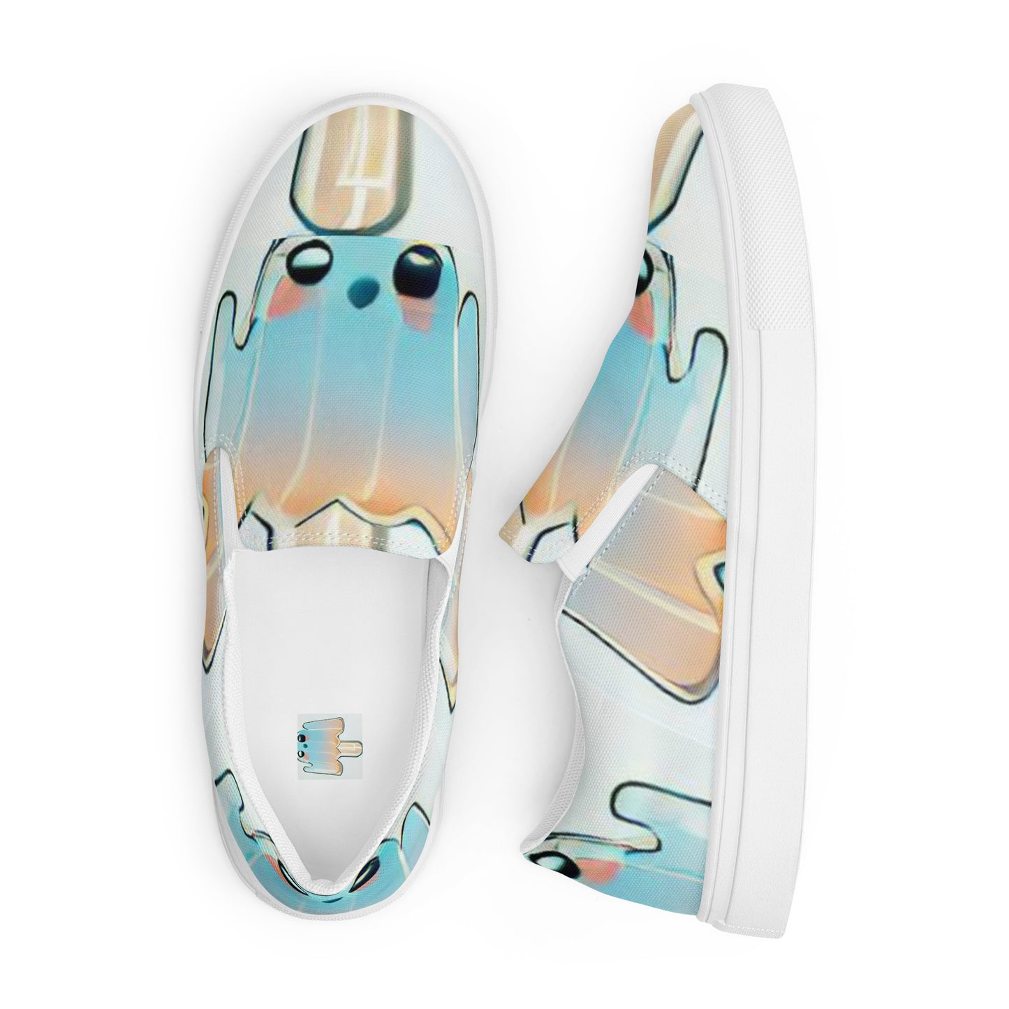 Men’s Ghost Cream slip-on canvas shoes - Random the Ghost