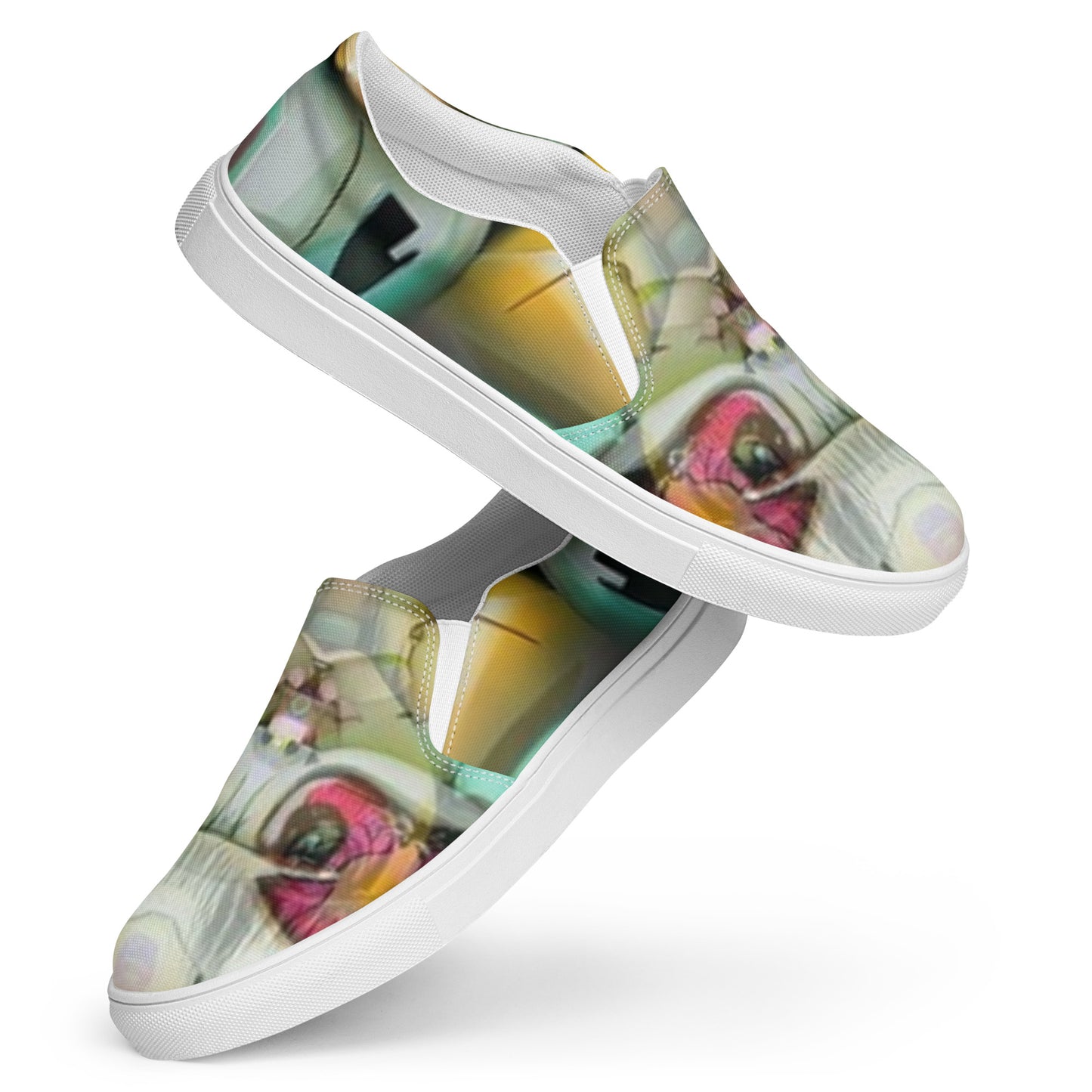 Men’s Drip Bot slip-on canvas shoes - Random the Ghost