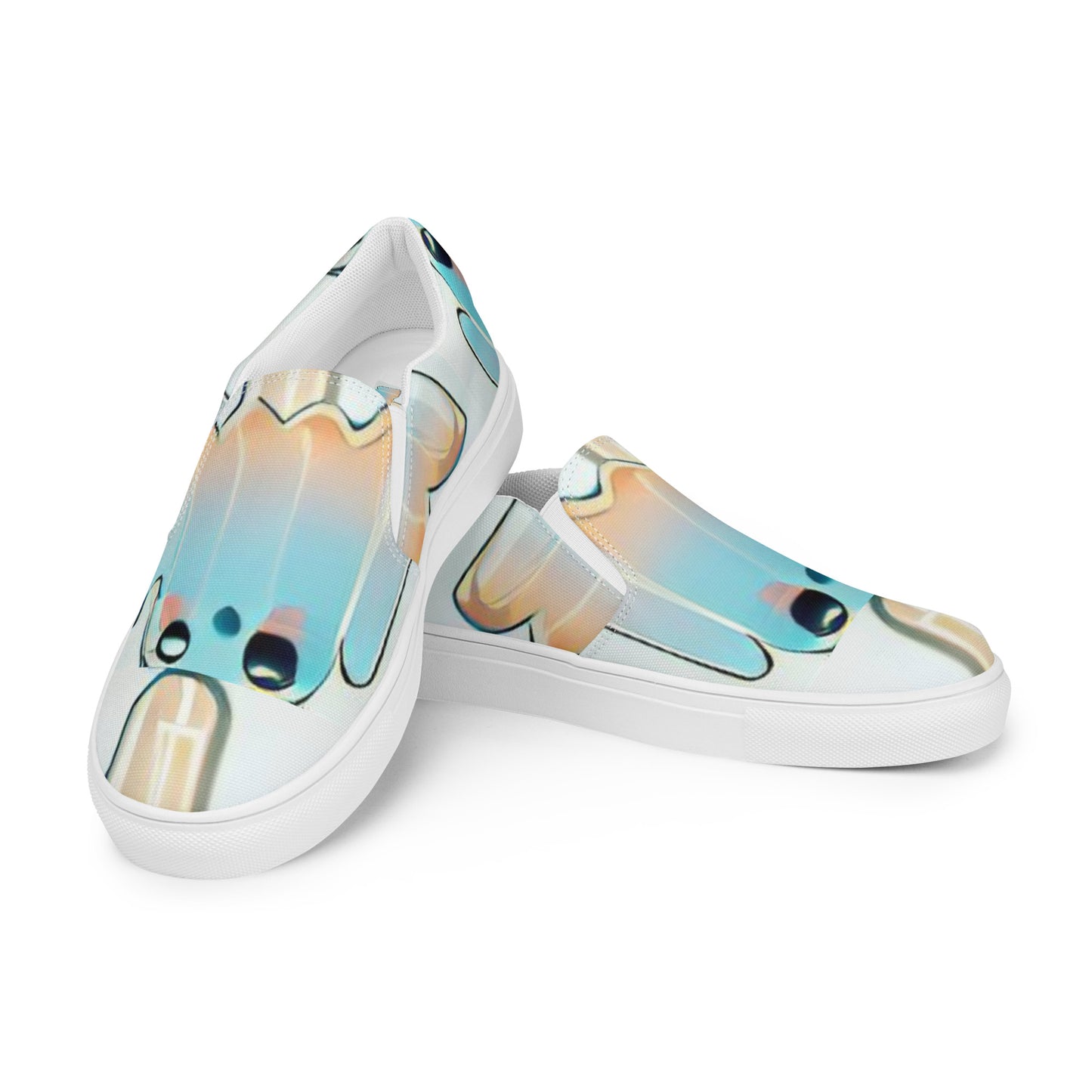 Men’s Ghost Cream slip-on canvas shoes - Random the Ghost