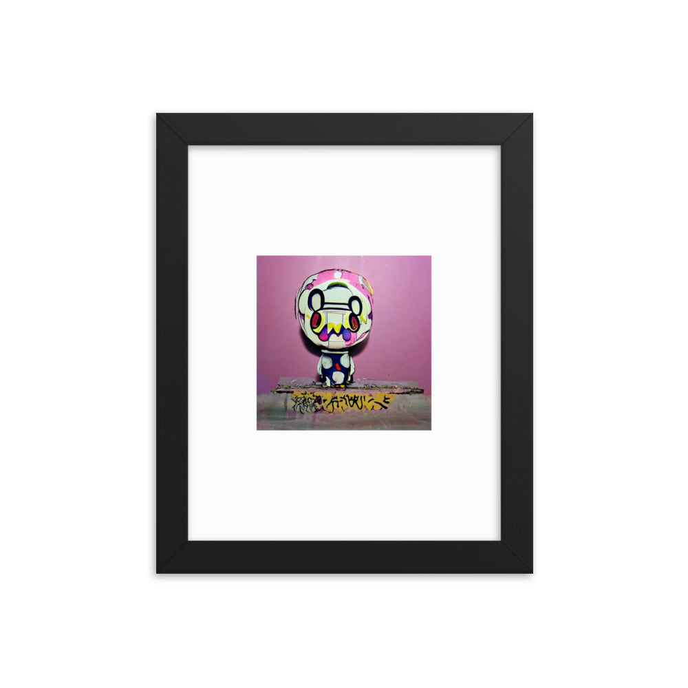 Chibi Tagger Framed photo paper poster - Random the Ghost