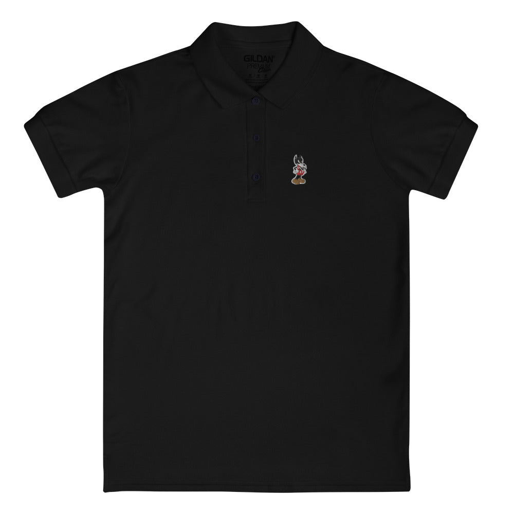 Embroidered Women's Polo Shirt - Random the Ghost