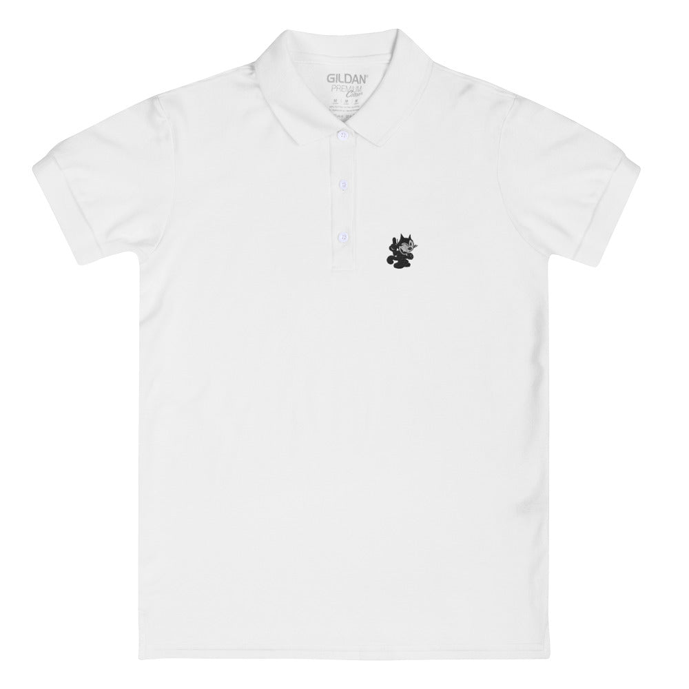 Embroidered Women's Felix Polo Shirt - Random the Ghost