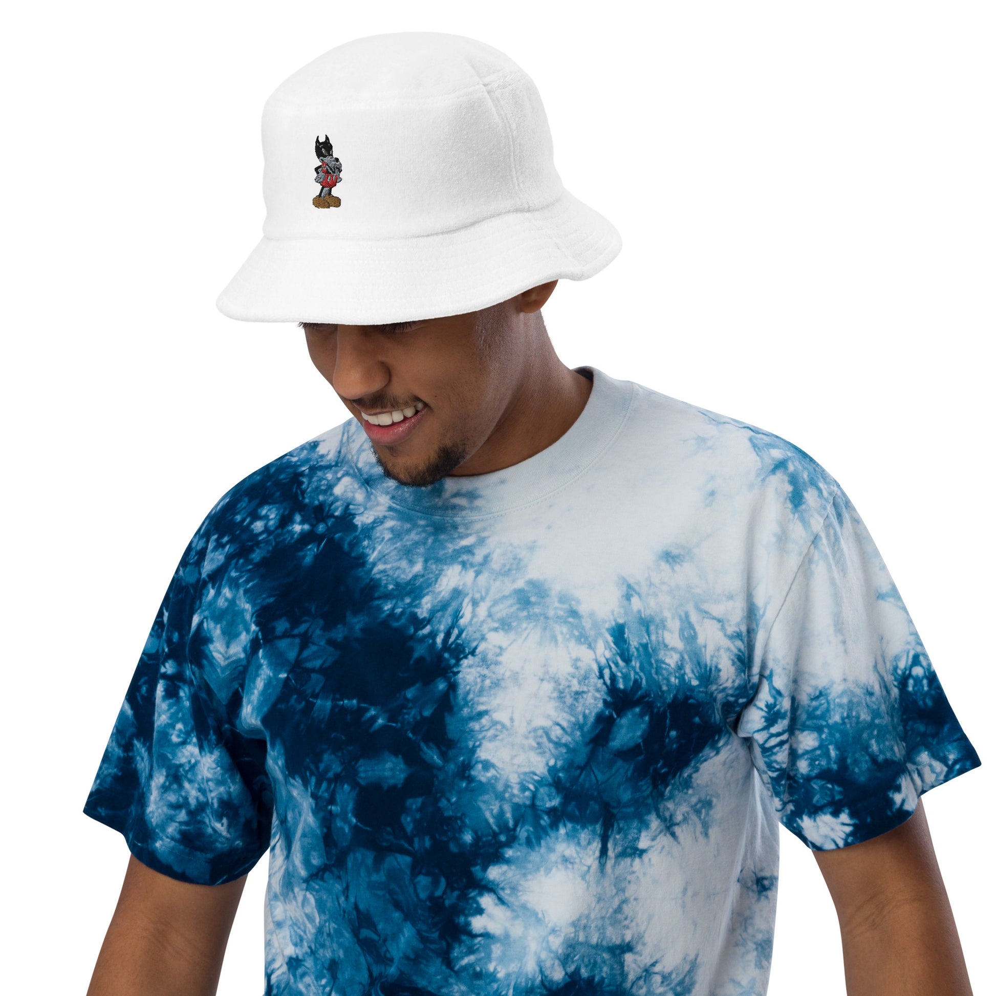 Terry cloth Haight Street L$D bucket hat - Random the Ghost