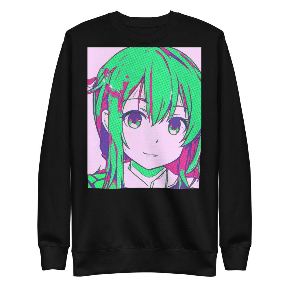 Mecha Pop Girl Unisex Fleece Pullover - Random the Ghost