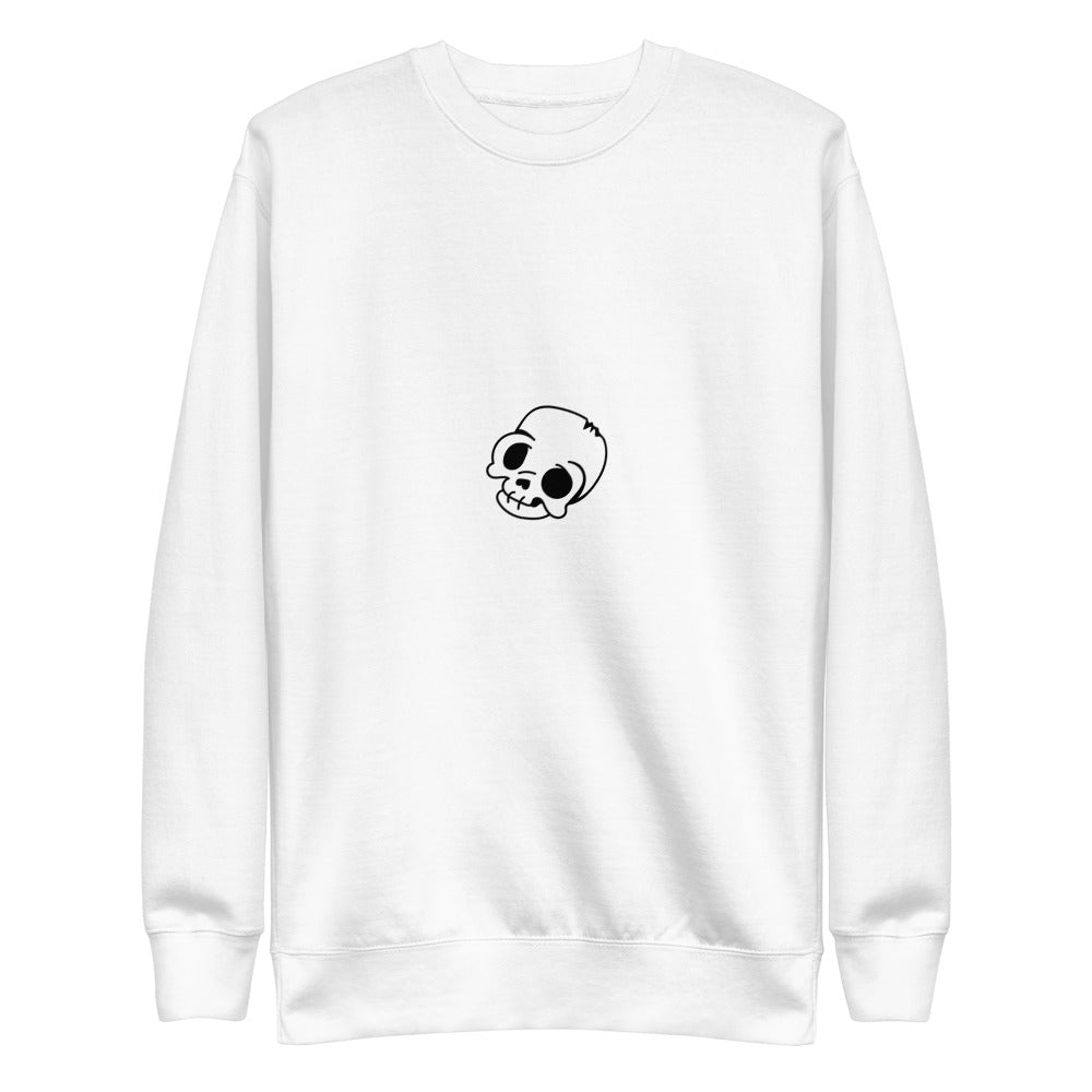 Unisex Skull Fleece Pullover - Random the Ghost