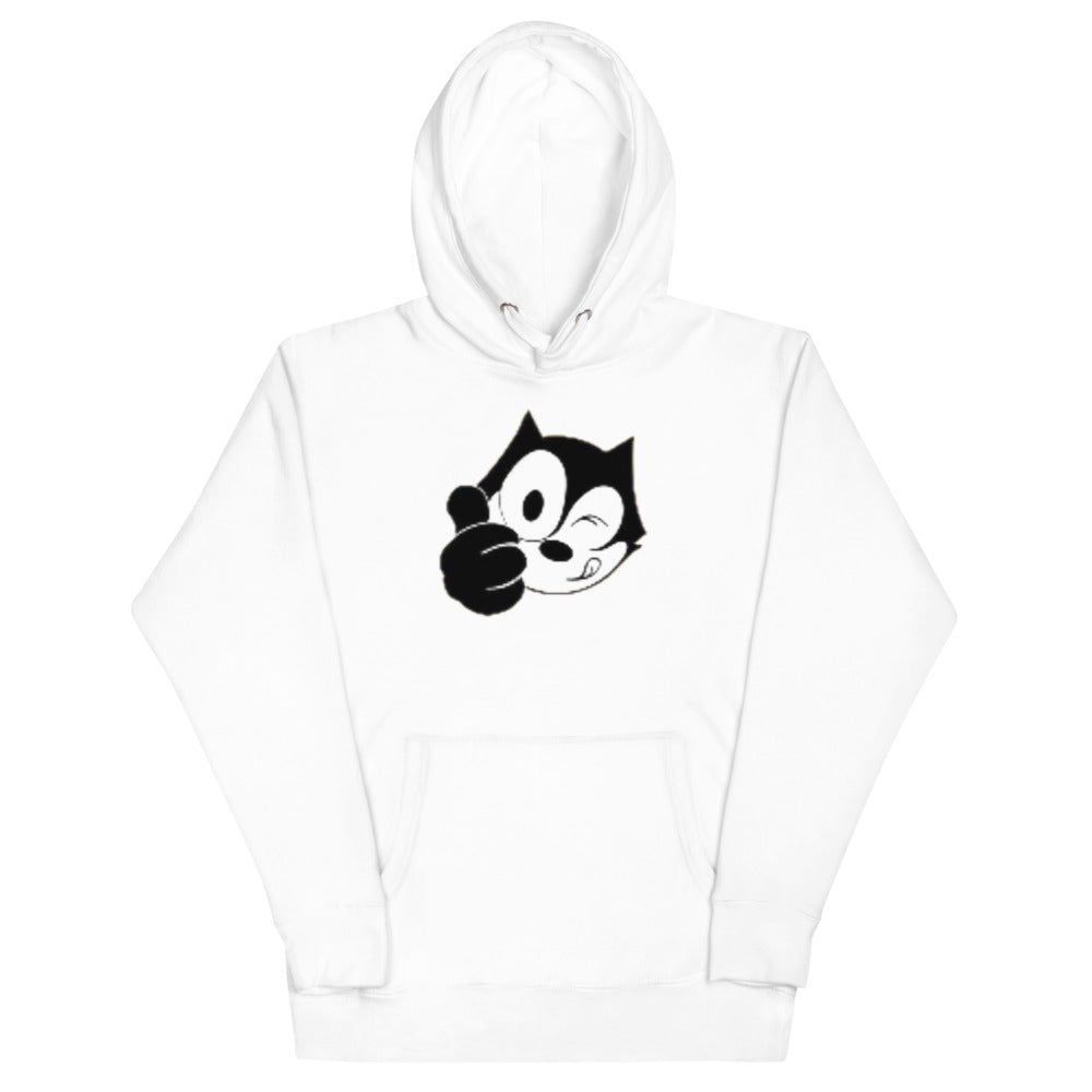 Unisex Public Domain Cat Hoodie - Random the Ghost