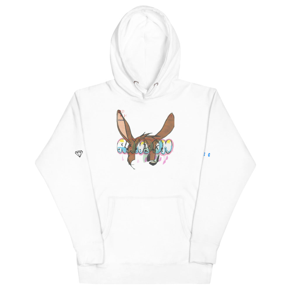 Unisex Rabbit Ears Hoodie - Random the Ghost