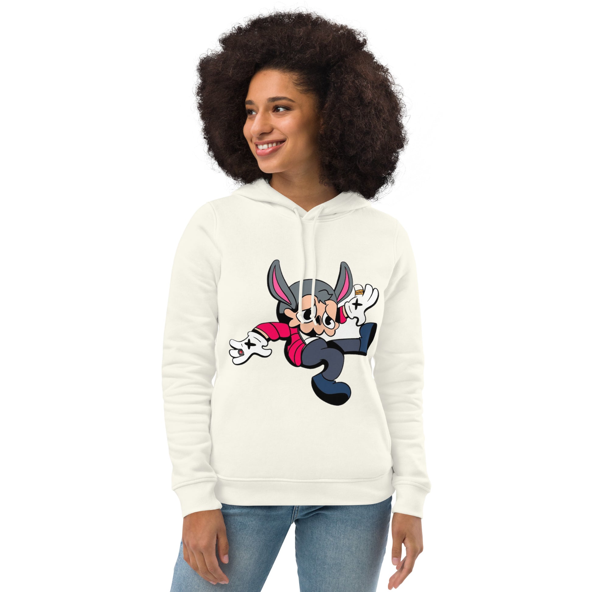 Women's Pop 214 eco fitted hoodie - Random the Ghost