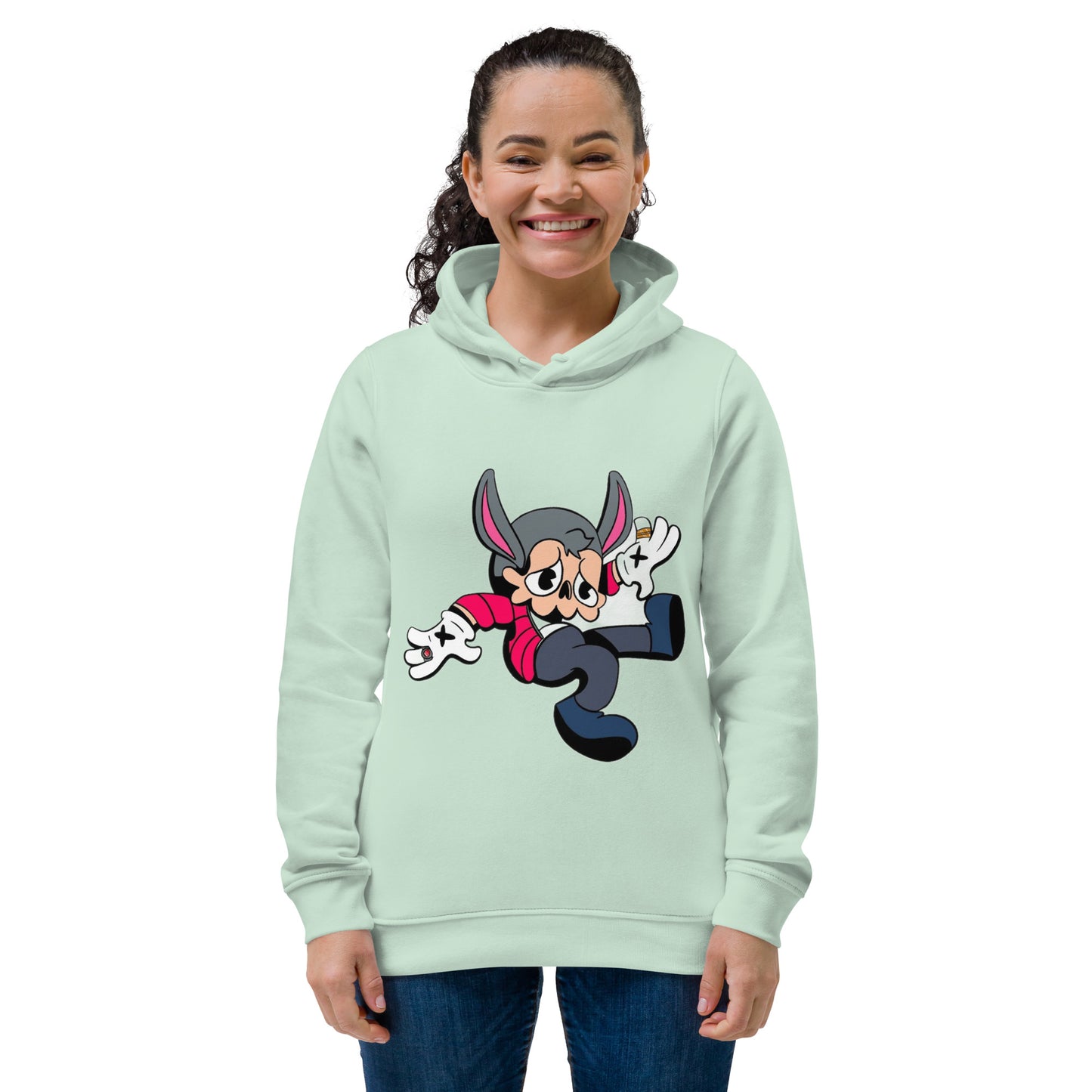 Women's Pop 214 eco fitted hoodie - Random the Ghost